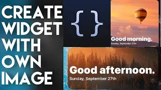 Custom Image as a Scriptable Widget!! | Change Text Colour and Height | Scriptable | iHelper