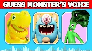 Guess the MONSTER'S VOICE | GARTEN OF BANBAN 3 | BANANASAURUS REX, REMY, TALL VICTOR , CHILLY ...