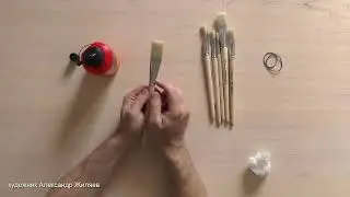 Готовим кисти для акрила. Живопись акрилом