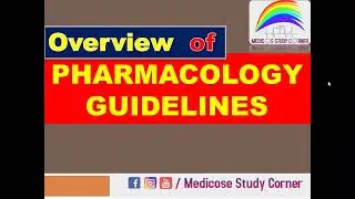 pharmacology Guideline |3rd year MBBS guidelines | Medicos study corner guide |MBM