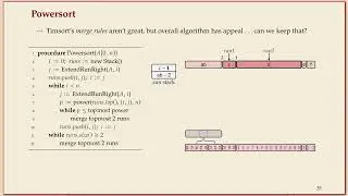 COMP526 (Fall 2022) 3-8 §3.6 Python's list sort & Powersort