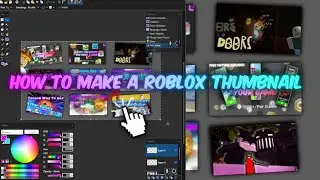 How To Make a Roblox Gaming Thumbnail │ 2D Roblox Youtube Thumbnail