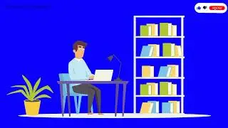 Work from Home, Man Character 💙🖥️animation- 2D animated, 