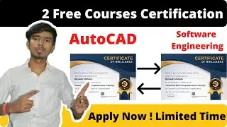 2 Free Courses Certification | AutoCAD Certification | Software Engineering Certification