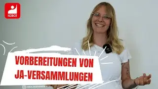 Vorbereitungen von JA-Versammlungen