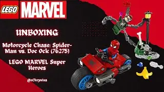 UNBOXING - Motorcycle Chase: Spider-Man vs. Doc Ock (76275) | LEGO Marvel Super Heroes
