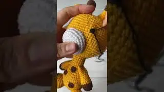 How i embroider the eyes #amigurumi #crochetamigurumi #crochetdoll #amigurumidoll #crochet