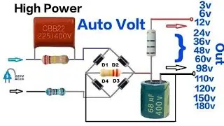 How To Make a 220v AC to 3v-6v-9v-12v-24v-36v