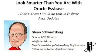 I Didn't Know I Could do that in Essbase - Alias Updates