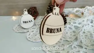 Bolas de Natal com nome