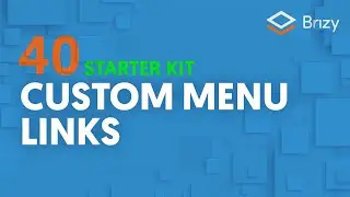 Custom Menu Link | Brizy Cloud 2022, Starter Kit 40