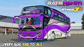 SHARE LIVERY | SJM TRANS RATU MAHER BUS XHD TO JB3 | BUS SIMULATOR INDONESIA