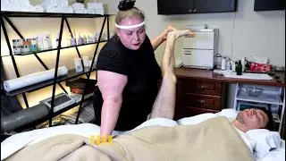 ASMR Super strong massage by super strong Maria