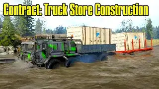 SnowRunner | Truck Shop Construction | The Lowlands - Maine, USA