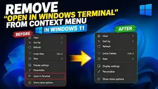 How to Remove “Open in Windows Terminal” From Context Menu in Windows 11