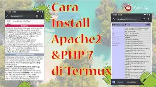 how to install apache and php in termux | no root device