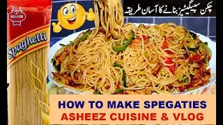 Chicken Spaghettis Recipe By Asheez Cuisine-ریسٹورنٹ جیسی چائنیز نوڈلز -Chicken Noodles Recipe ❤️