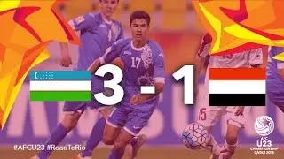 UZBEKISTAN vs YEMEN: AFC U23 Championship 2016 (Group Stage)