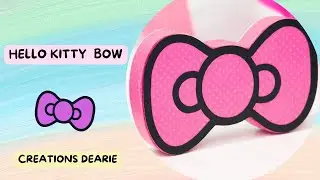 Make a Simple yet Amazing Hello Kitty Bow using Paper Craft