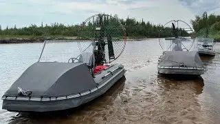 АэроЛодка Лани. Первый выезд. Прохват по реке.