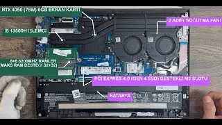 HP VİCTUS RTX4050 SSD YÜKSELTME( ssd upgrade) VE ANAKART İNCELEMESİ