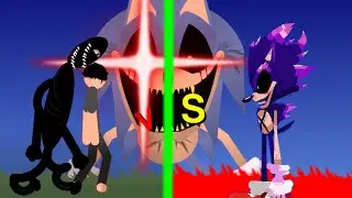 lord x and Sonic exe vs flizzy bear (stick nodes batlle)