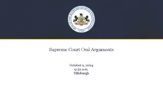 Supreme Court Oral Arguments - October 9, 2024