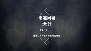 黑猫网赚36计第31计：教你一招精准引流玩遍全网