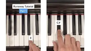 Runaway Piano Tutorial | Kanye | PART 1