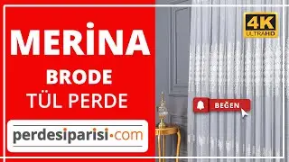 Merina Brode Tül Perde (4K) PerdeSiparisi.com