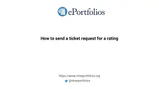 How to send a ticket request for a rating