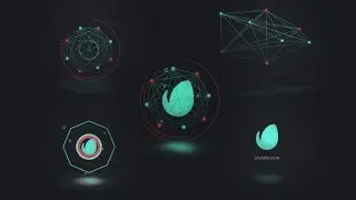Connected Shapes Logo Reveal #free AE template