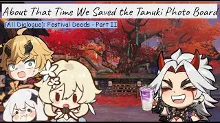 About That Time We Saved the Tanuki Photo Board - Festival Deeds Part II