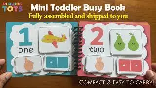 Counting Practice, Mini Toddler Busy Book VOL6, Preschool Learning, Pre-k