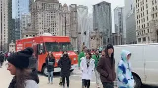 It turns out the it’s St Paddy’s Parade in Chicago