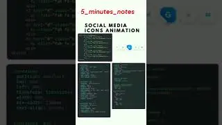 Free Social Media icons Animation | 5 Minutes Notes