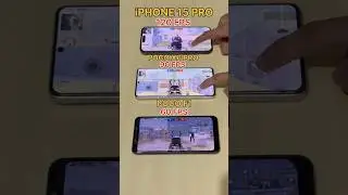 120 FPS🔥Vs 90Fps😈Vs 60 FPS😱IPHONE 15 PRO Vs POCO X6 PRO😈