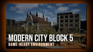Modern City Block 5 | Game-Ready Environment | Unreal Engine 5