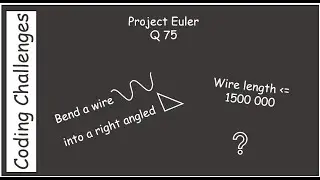 Project Euler : Bend a wire into a right angled triangle