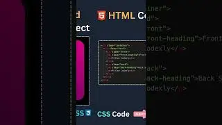 Flip Card On Hover Effect Using HTML, CSS and Javascript. #html #css #javascript #webdevelopment