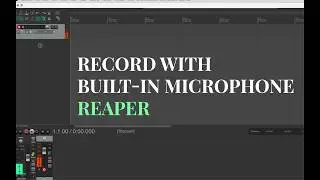 Reaper, record with built-in microphone