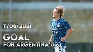 11/06/2021 Pedro De La Vega goal for Argentina U23 | Saudi Arabia U23 - Argentina U23 0-2 | Friendly
