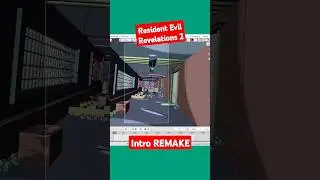 Resident Evil Revelations 2 Main Menu Intro Scene Remake (Blender) #residentevil #blender #shorts