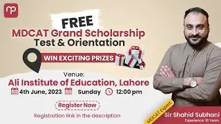 First Physical Event of MDCAT 2023 | FREE MDCAT Scholarship Test | 4th June