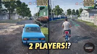 This Open World Game Has 2 Player Splitscreen?! | MadOut 2 (PC Using Android Emulator)