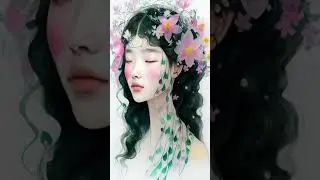 Little Korean nymphs ,- мои художественные импровизации в нейросетях #aiart #ai #art #digitalart