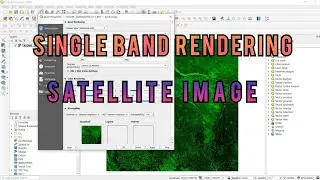 QGIS Basic Tutorial || Raster Rendering Type : Single band Satellite Image || Learn RS & GIS