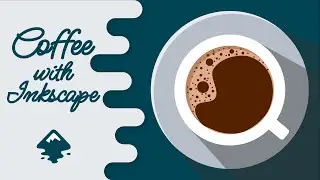 Inkscape SVG Tutorial - How to Draw Flat Style Coffee Mug