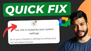 Your Mic Is Muted by Your System – How to Fix in Google Meet (2025)