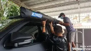 How to install KINGS AWNING TENT/ DIY installation kings awning tent / earn money and upgrade